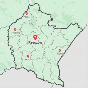 Rzeszów na mapie Rzeszów na mapie