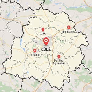 Łódź na mapie Łódź na mapie